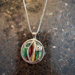 Heathergems Macintosh Silver-plated Unique Pendant